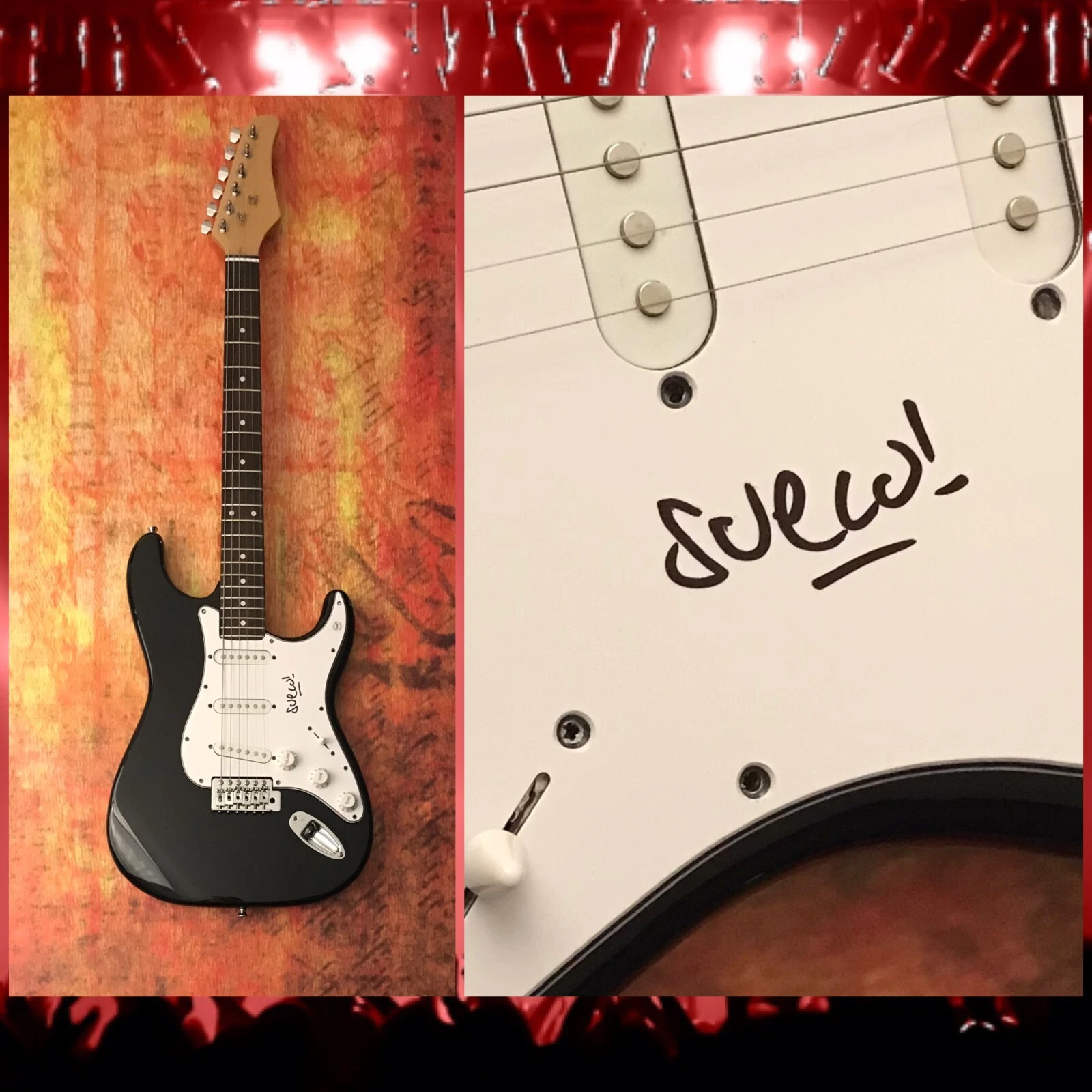 GFA It Was Fun While It Lasted Paralyzed * SUECO * Signed Electric Guitar COA
