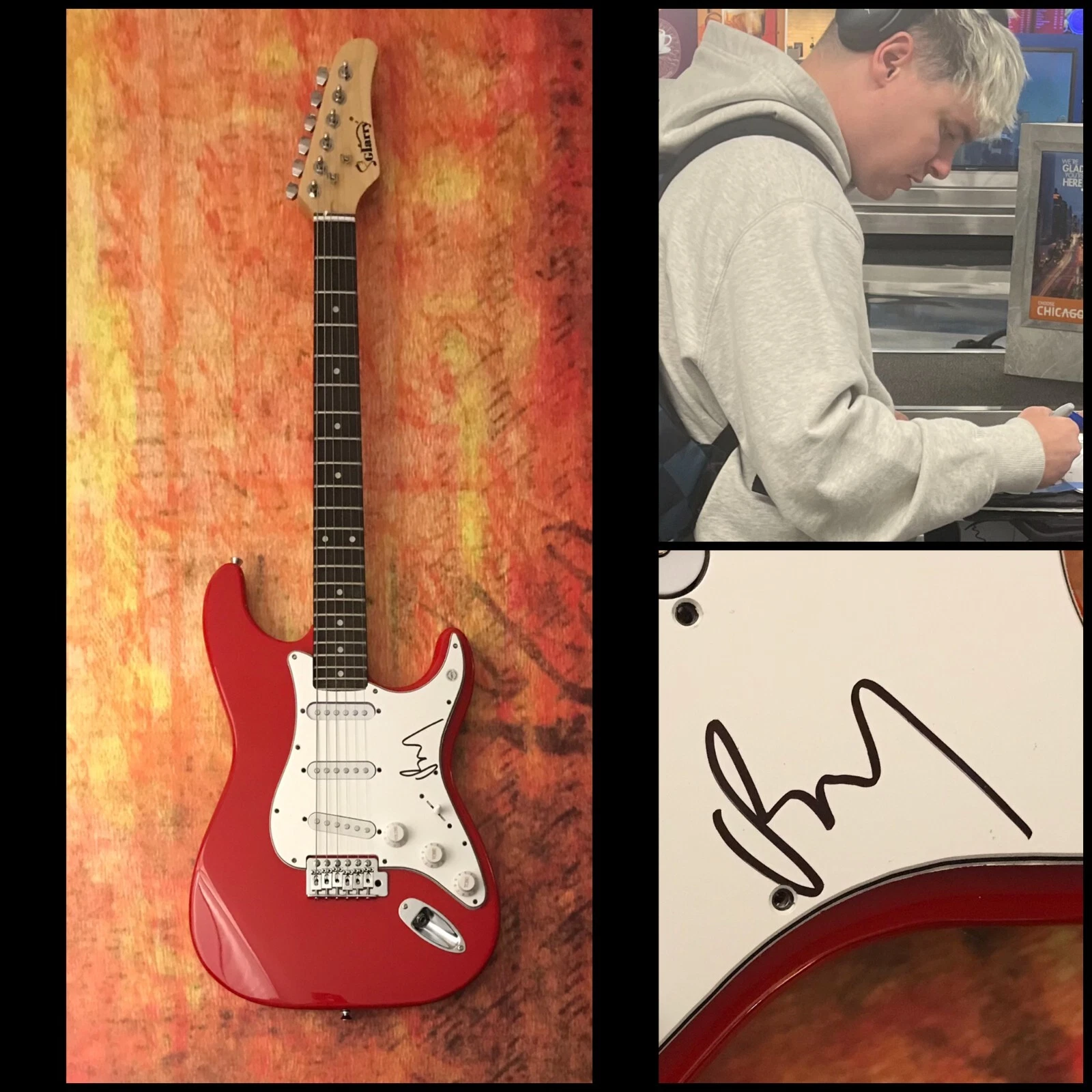 GFA Knocked Loose Rock Star * BRYAN GARRIS * Signed Electric Guitar PROOF COA
