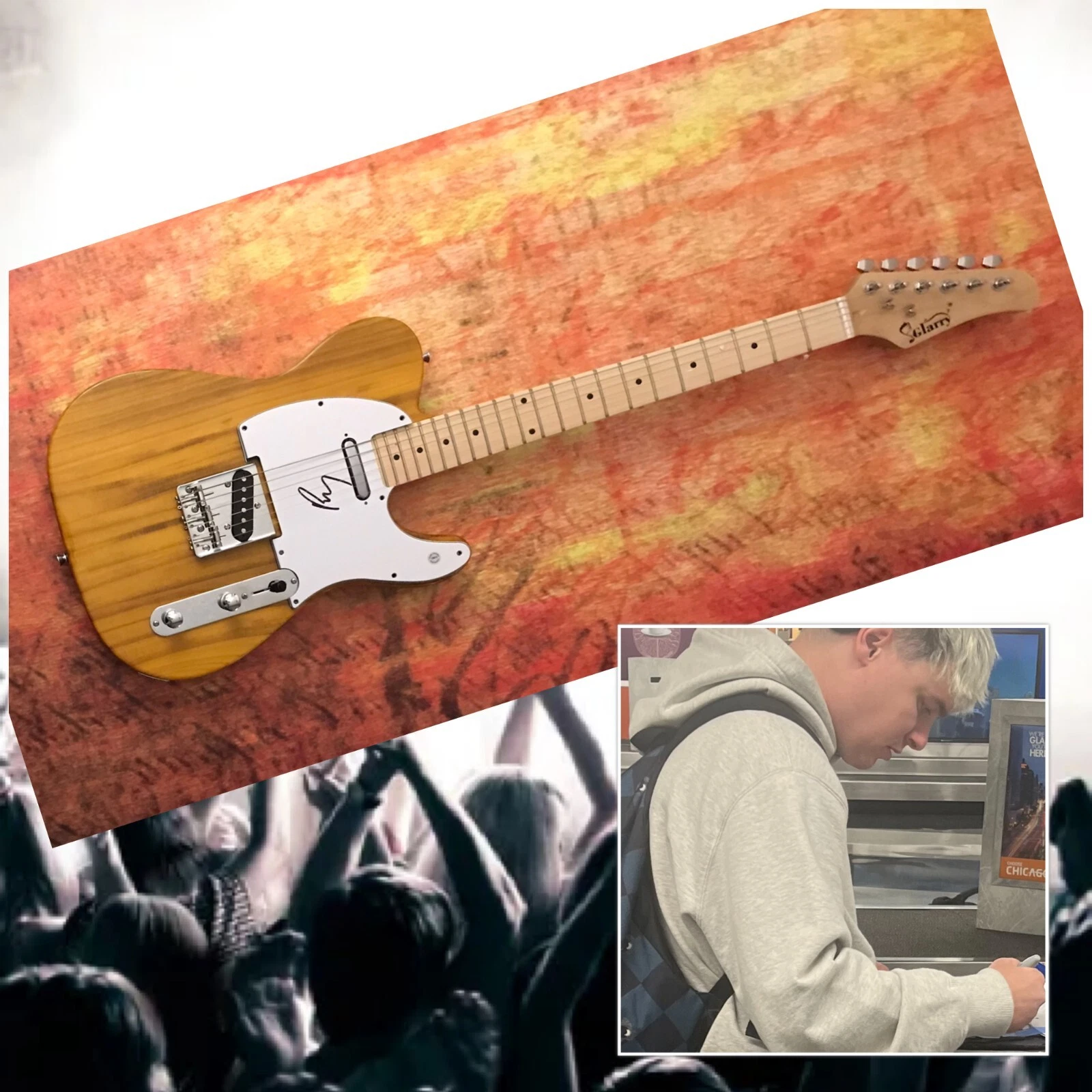 GFA Knocked Loose Rock Star * BRYAN GARRIS * Signed Electric Guitar PROOF COA
