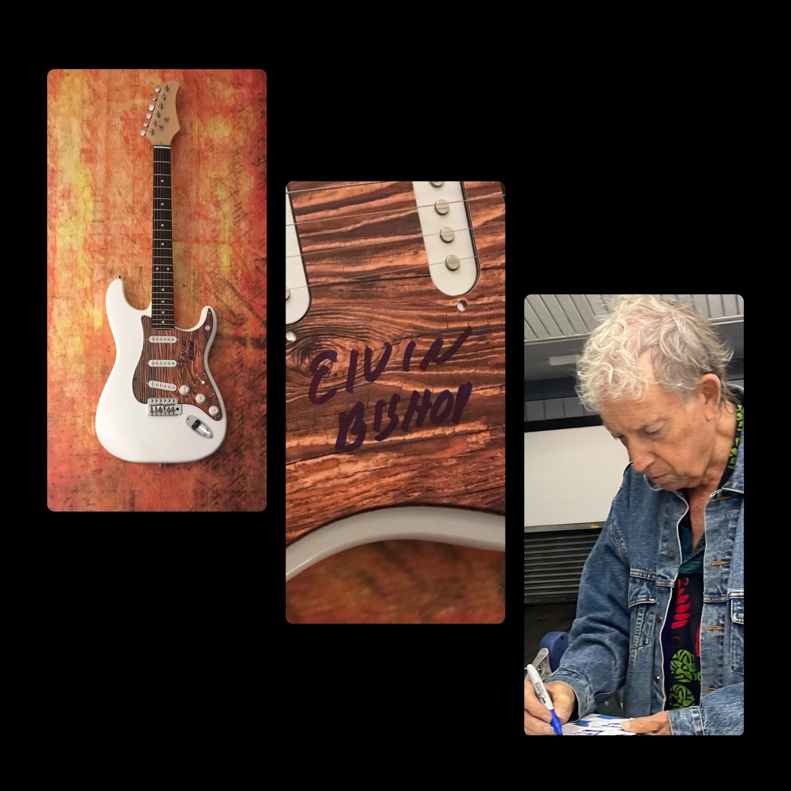 GFA Struttin' My Stuff Star * ELVIN BISHOP * Signed Electric Guitar PROOF COA
