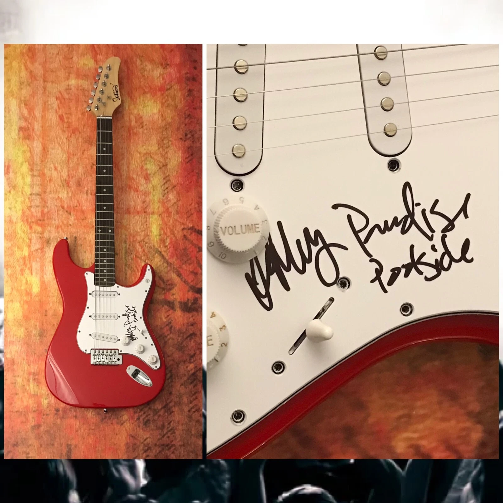 GFA Jeffrey Paradise Harvest Moon * POOLSIDE * Signed Electric Guitar COA
