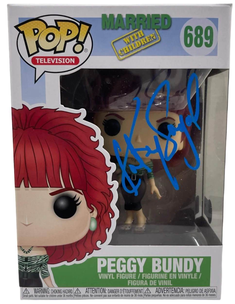 KATEY SAGAL SIGNED PEGGY BUNDY FUNKO 689 MARRIED WITH CHILDREN AUTO BECKETT

