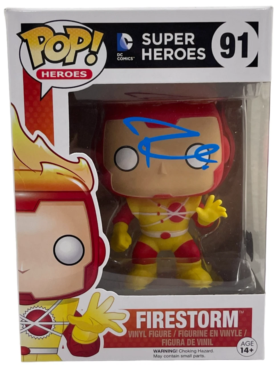 Robbie Amell Signed Firestorm Funko DC Super Heroes 91 Autograph Beckett
