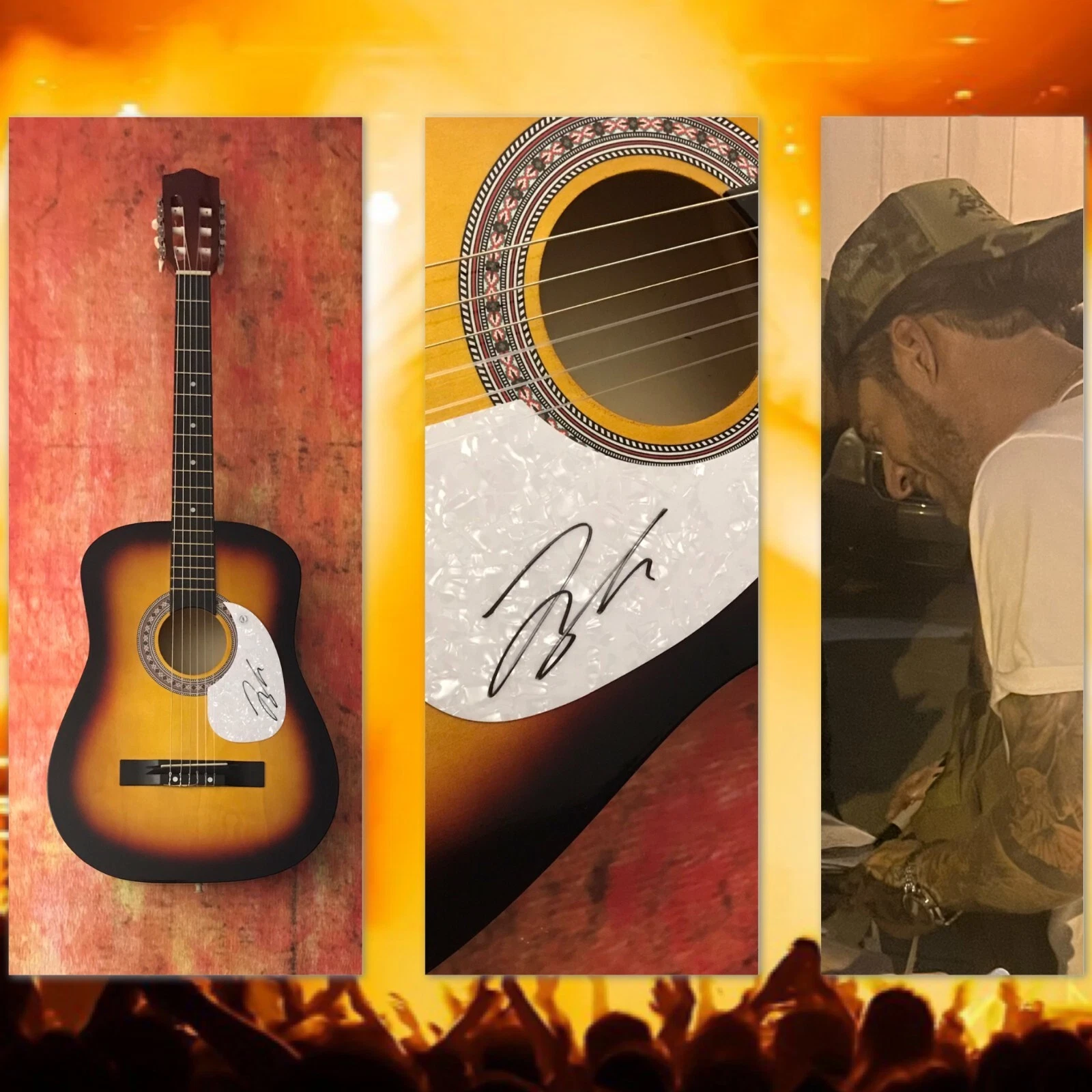 GFA Florida Georgia Line * TYLER HUBBARD * Signed Acoustic Guitar PROOF T1 COA
