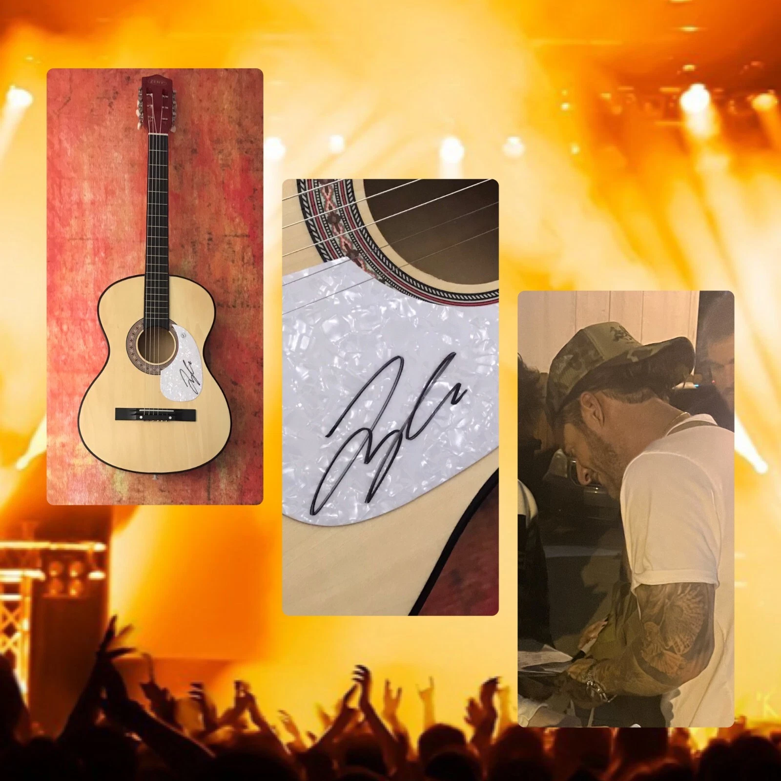 GFA Florida Georgia Line * TYLER HUBBARD * Signed Acoustic Guitar PROOF T3 COA
