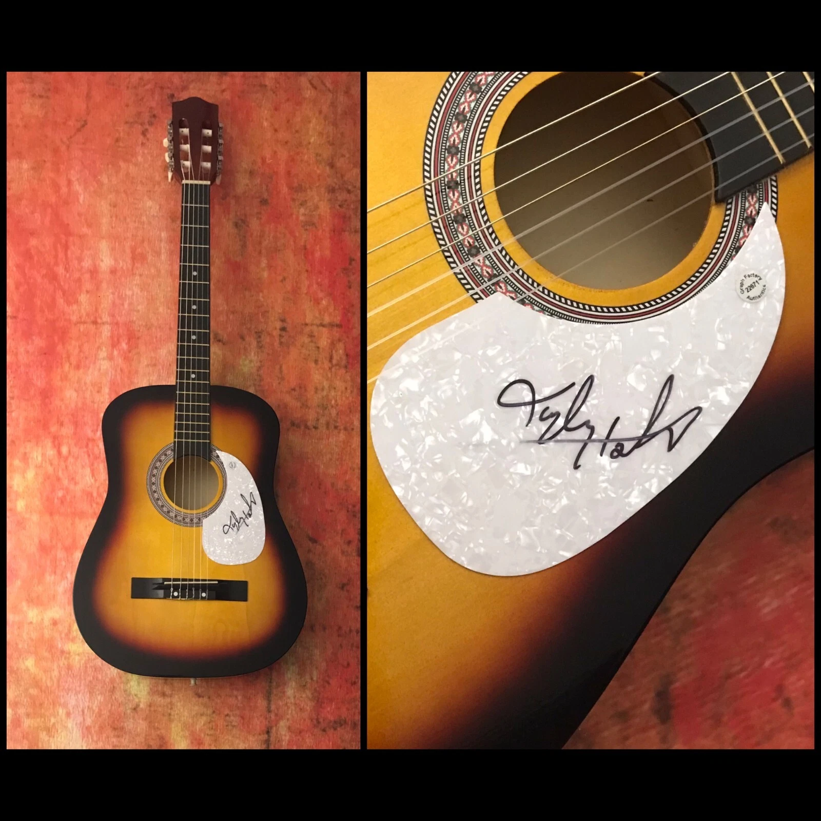 GFA Time in This Truck * TAYLOR HOLDER * Signed Acoustic Guitar COA
