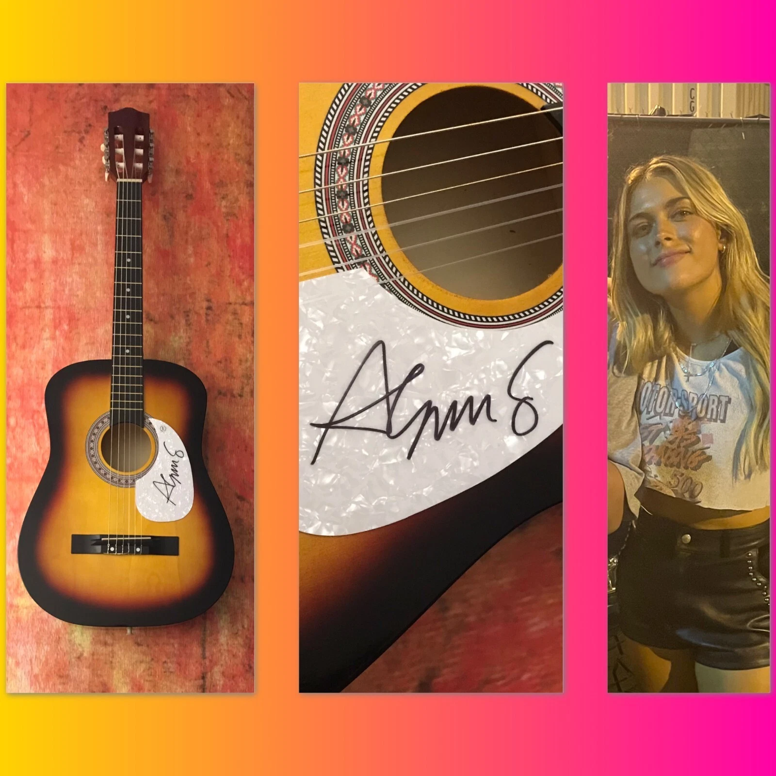 GFA Twenty Something * ALANA SPRINGSTEEN * Signed Acoustic Guitar COA
