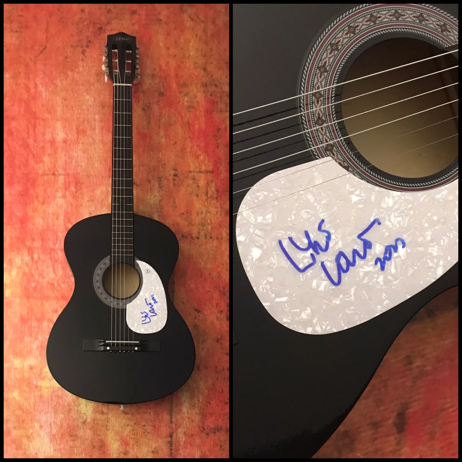 GFA Pontiac If I Had a Boat Star * LYLE LOVETT * Signed Acoustic Guitar L2 COA
