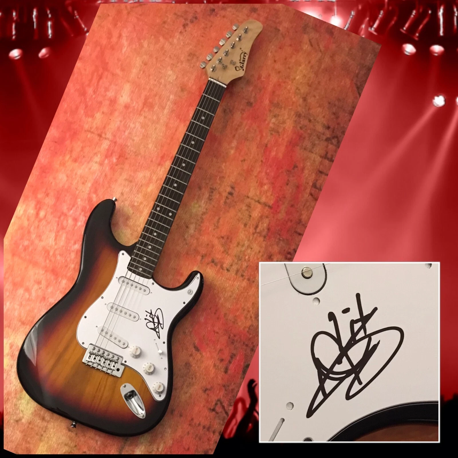 GFA Lit My Own Worst Enemy * A. JAY POPOFF * Signed Electric Guitar PROOF COA
