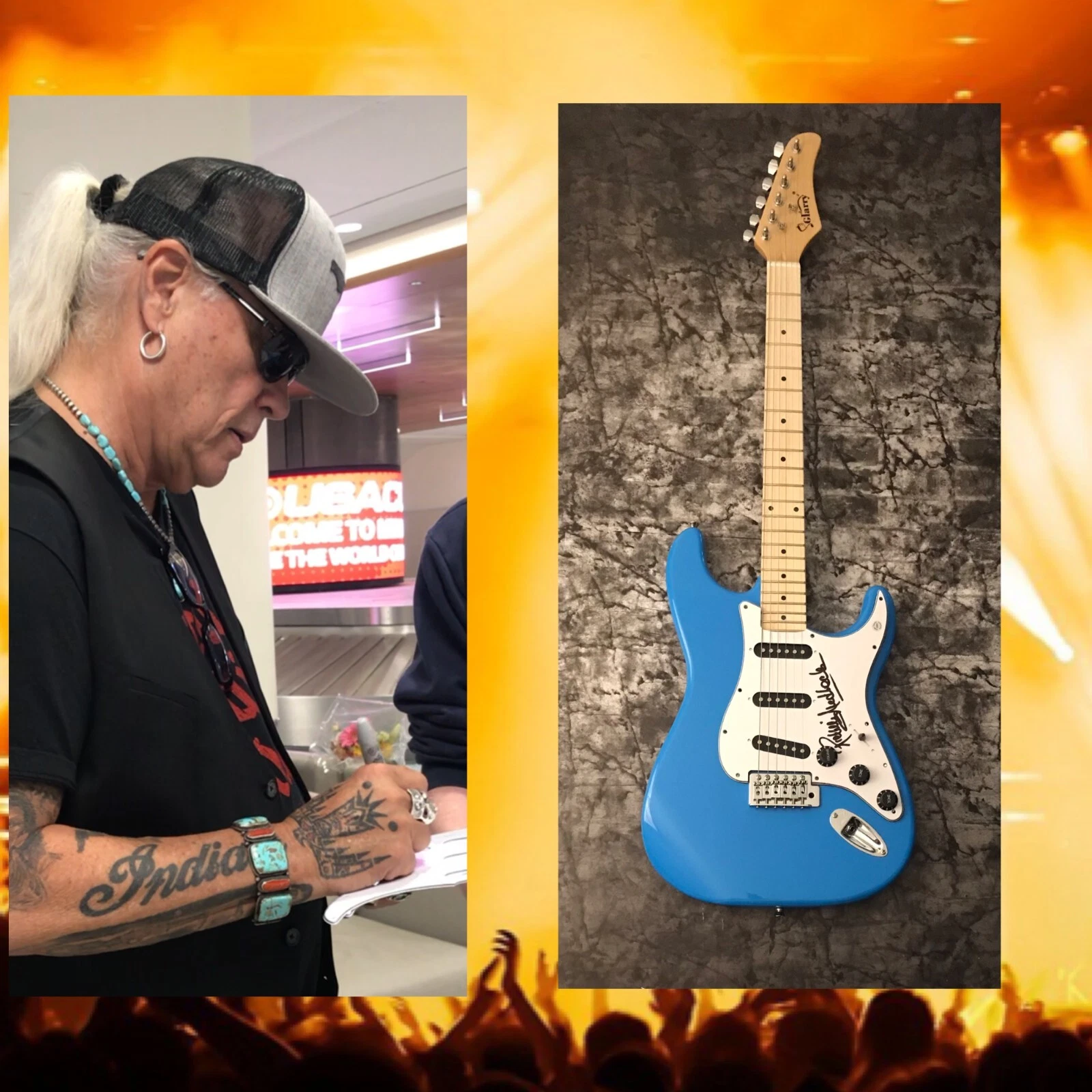 GFA Lynyrd Skynyrd Guitarist * RICKEY MEDLOCKE * Signed Electric Guitar COA
