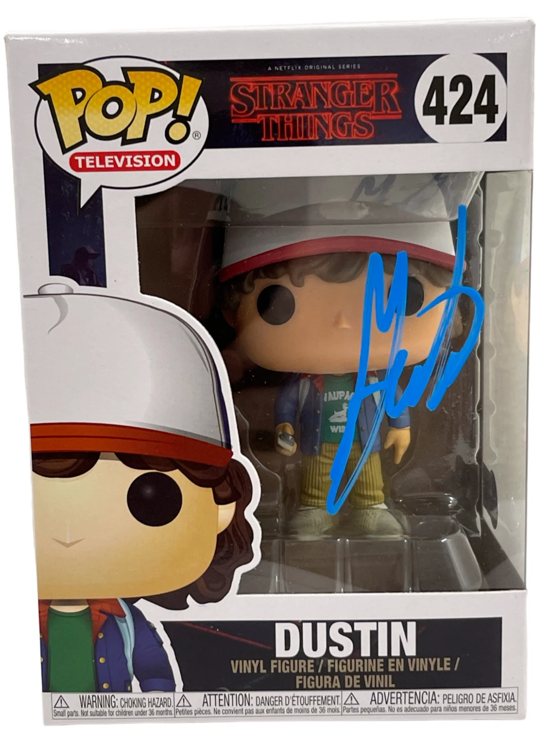 Gaten Matarazzo Signed Dustin Funko Stranger Things Authentic Autograph Beckett
