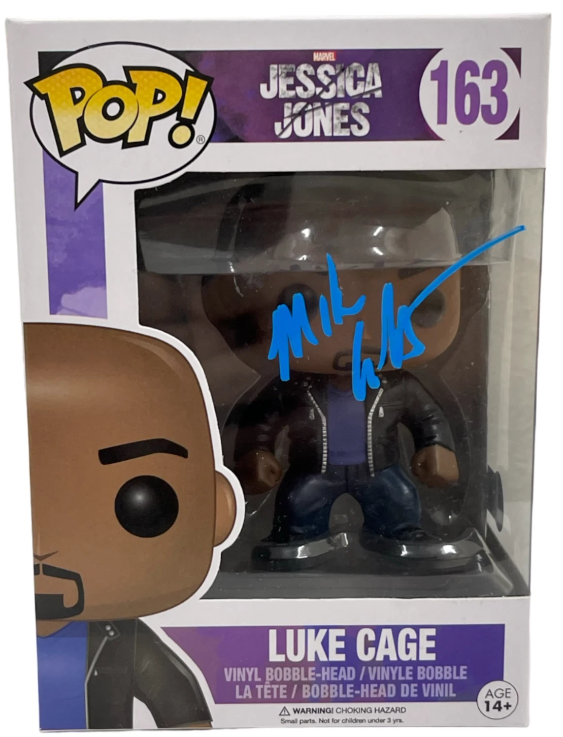 Mike Colter Signed Luke Cage Funko Jessica Jones 163 Autograph Beckett
