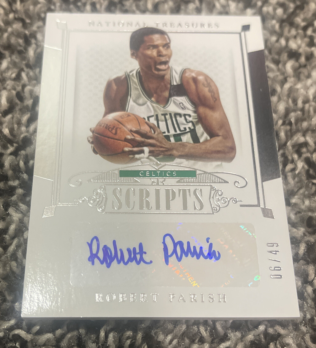 Robert Parish 2014-15 National Treasures SCRIPTS Auto #/49 Celtics 