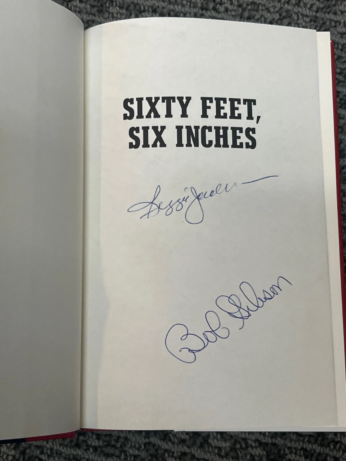 Reggie Jackson Bob Gibson signed autographed Sixty Feet, Six Inches Book 1st Ed
