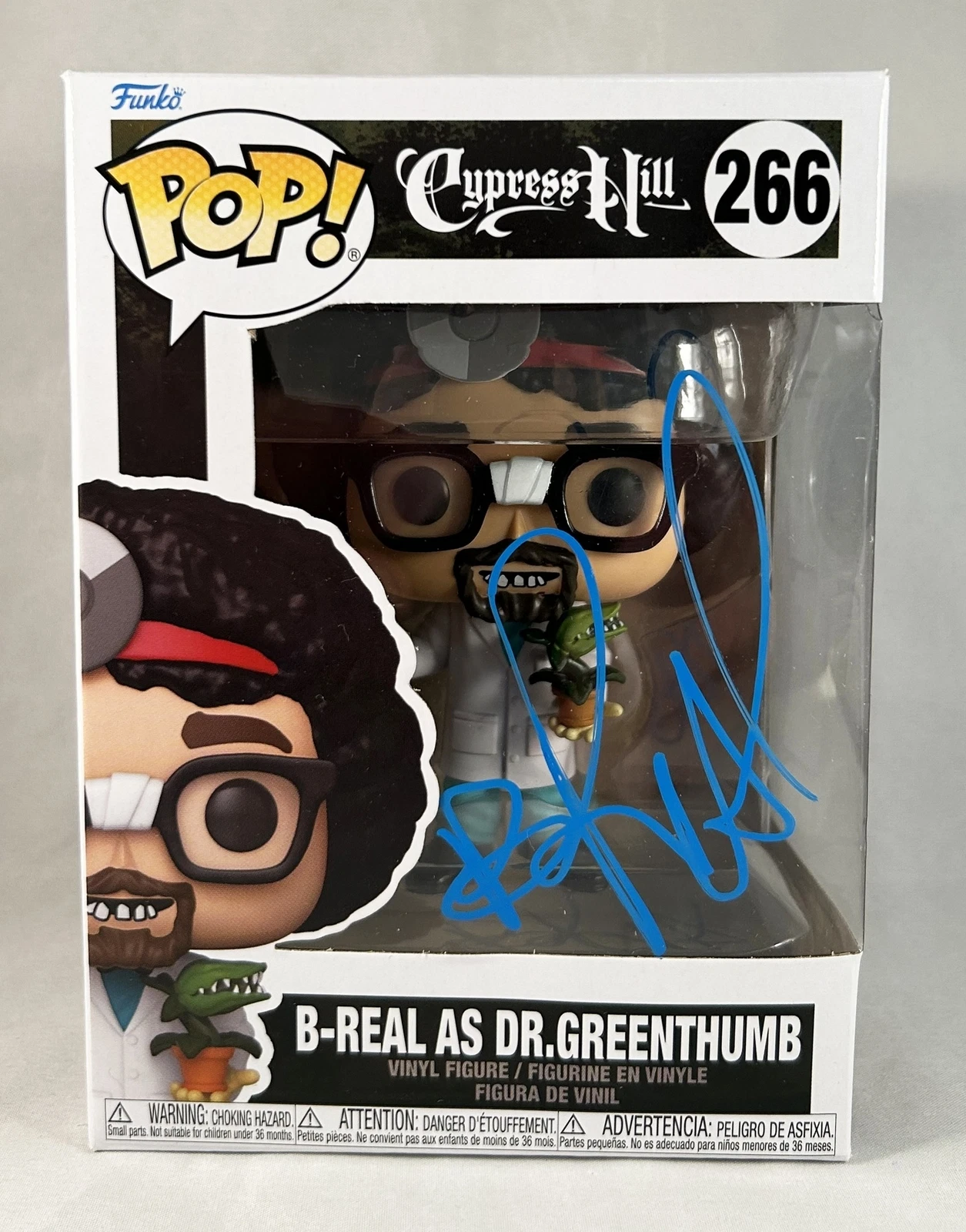 B-Real Signed Funko Pop Dr. Greenthumb Cypress Hill 3 COA
