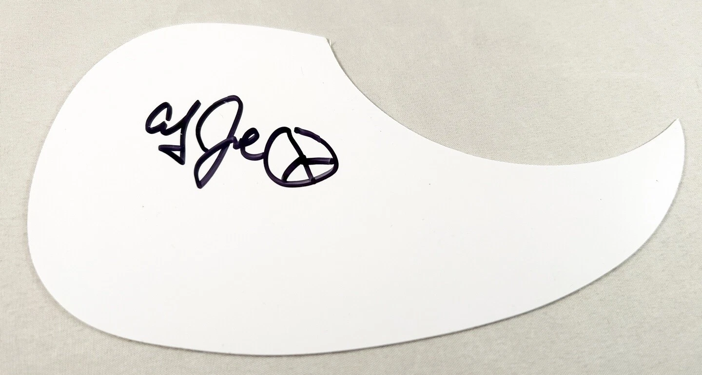 Country Joe McDonald Signed Acoustic Pickguard COA
