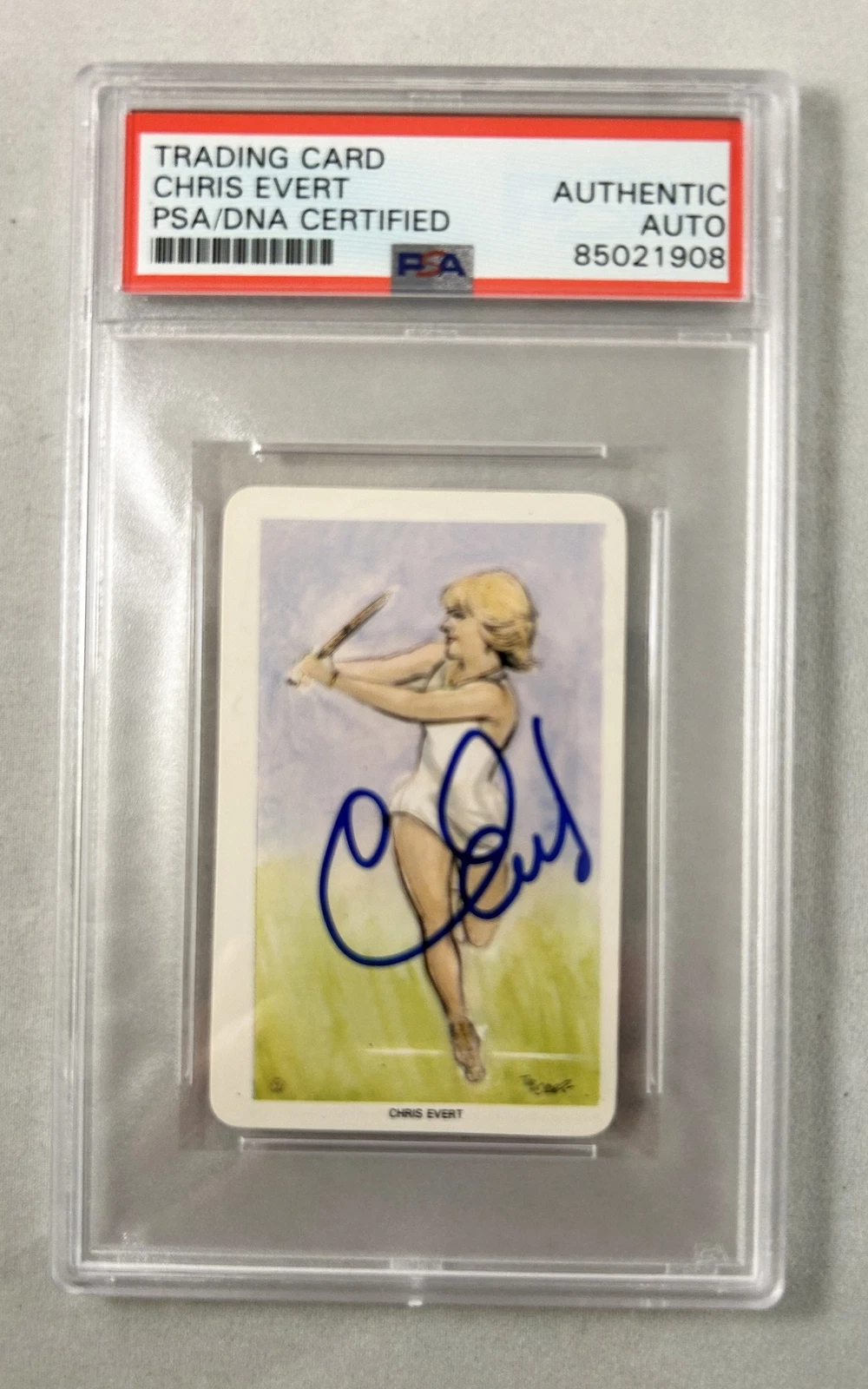 Chris Evert Signed World of Sport #48 PSA/DNA 3 COA
