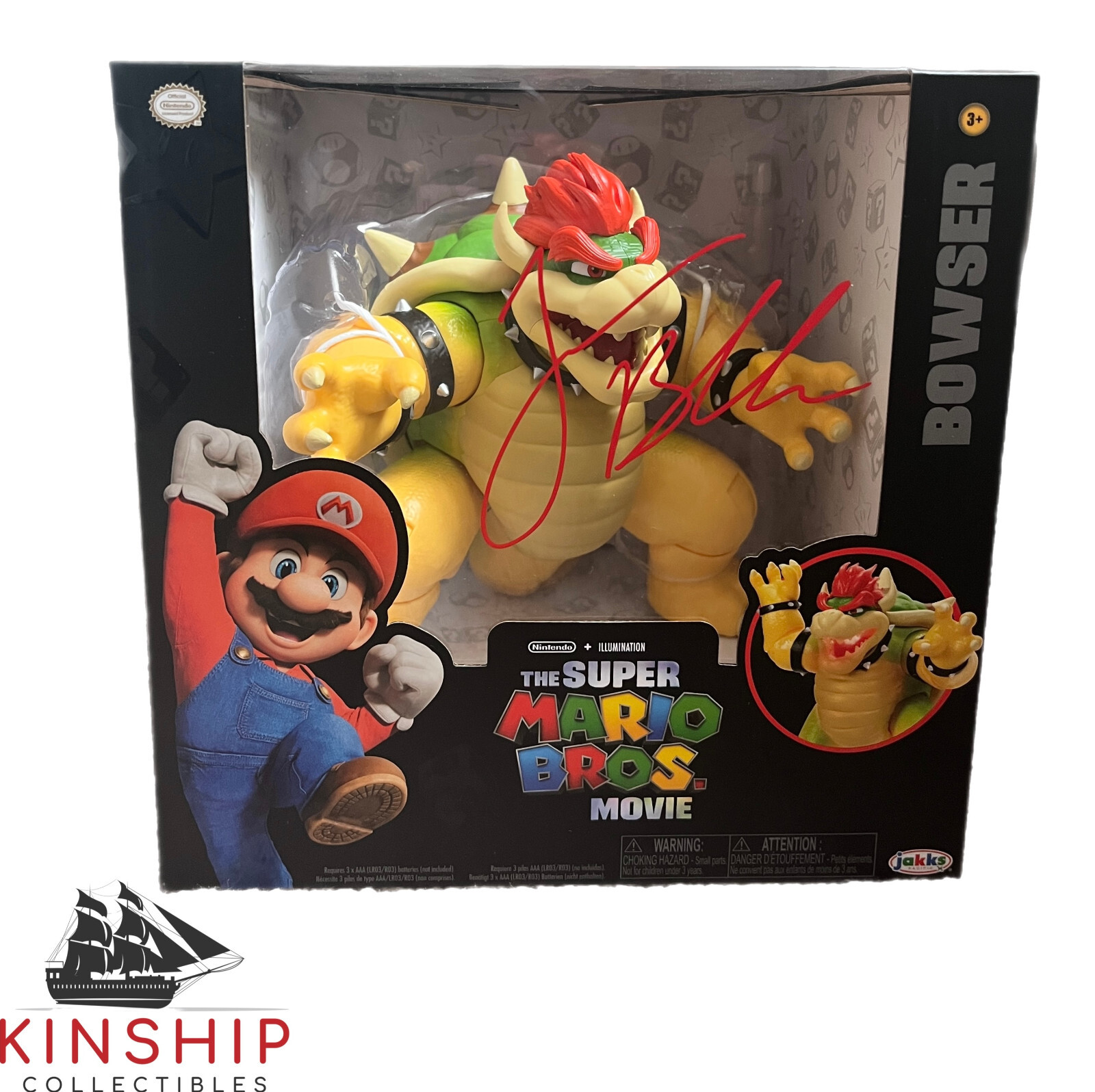 Jack Black signed Super Mario Bowser Toy Figure JSA COA Rare Actor Auto Z1401
