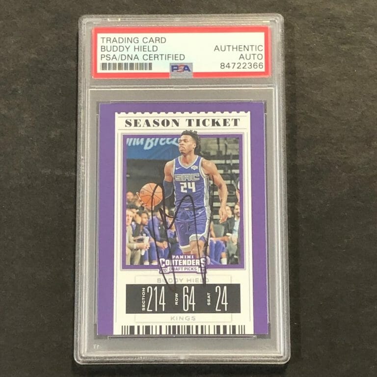2019-20 PANINI CONTENDERS #6 BUDDY HIELD SIGNED CARD AUTO PSA SLABBED KINGS
 COLLECTIBLE MEMORABILIA