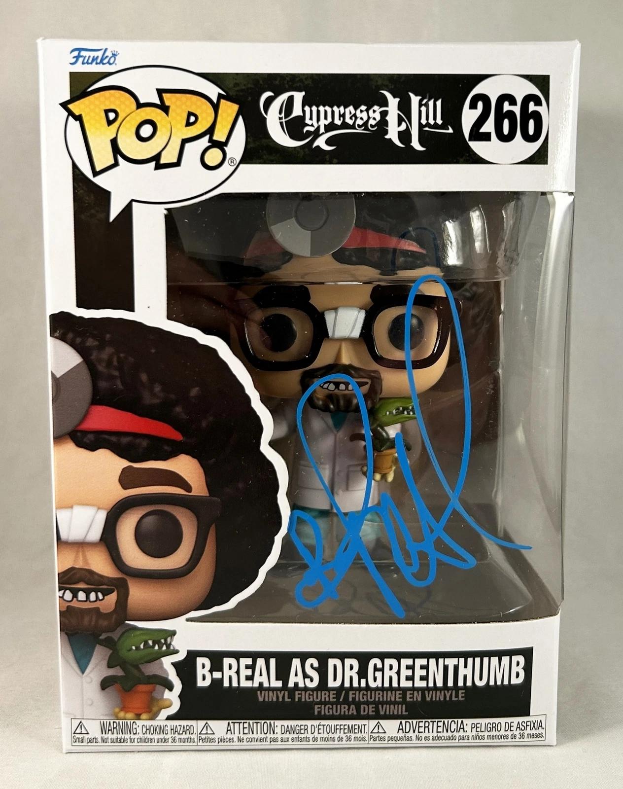 B-Real Signed Funko Pop Dr. Greenthumb Cypress Hill 4 COA
