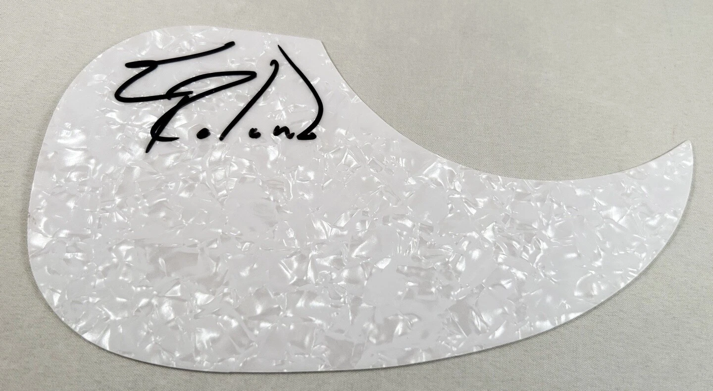 Ed Roland Signed Acoustic Pickguard Collective Soul COA
