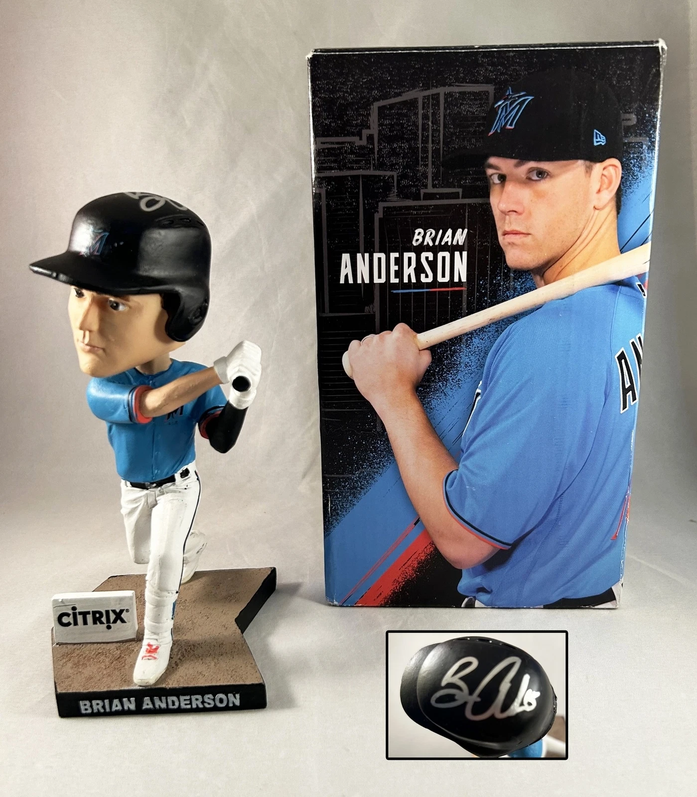 Brian Anderson Signed Bobble Head Brian Anderson COA
