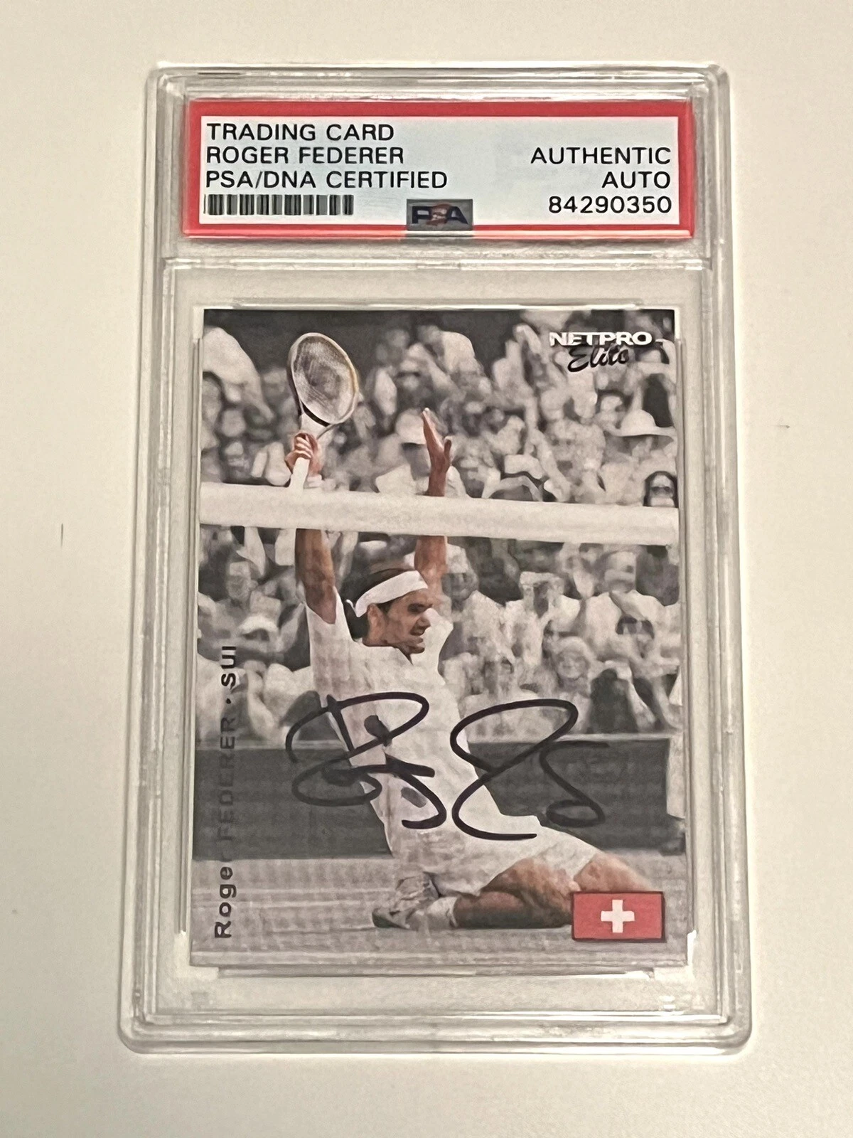 Roger Federer Tennis Autographed ROOKIE 2003 NetPro signed Card PSA/DNA #2
