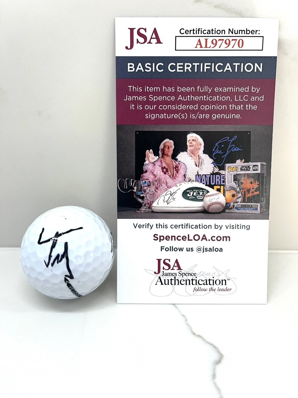 TOM KIM HAND SIGNED AUTOGRAPHED MASTERS LOGO GOLF BALL JSA CERT AL97970 #3
