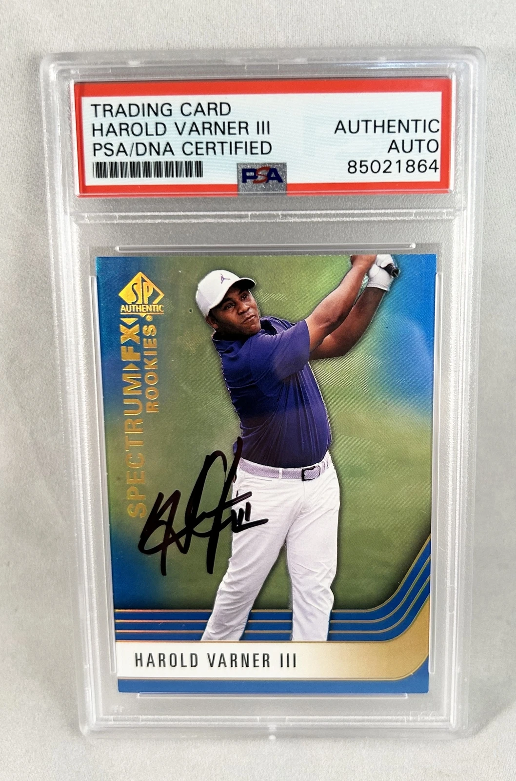 Harold Varner III Signed Rookie Card Upper Deck #S-32 PSA/DNA COA
