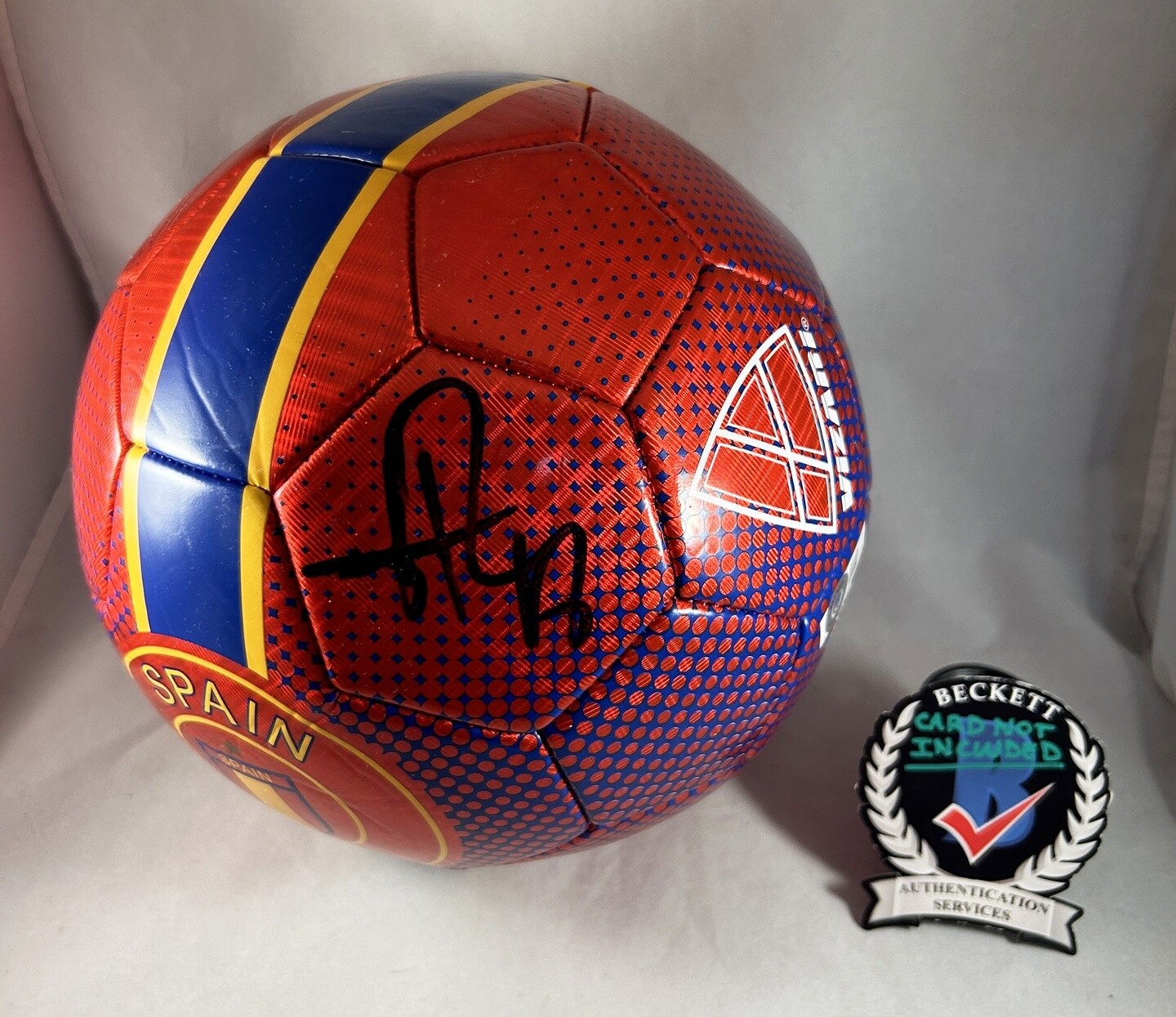 Jordi Alba Signed Soccer Ball Spain FC Barcelona Barca MLS Beckett BAS COA
