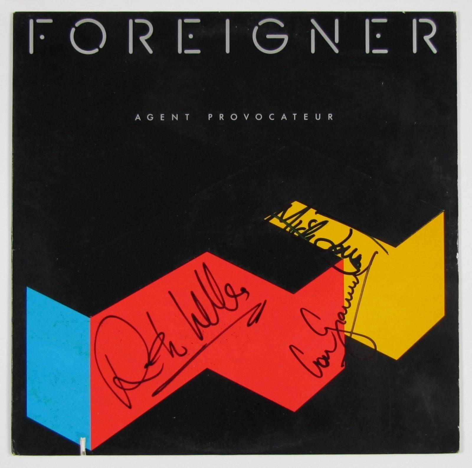 Foreigner Agent Provocateur Signed Autograph Record Album JSA Vinyl Lou Gramm
