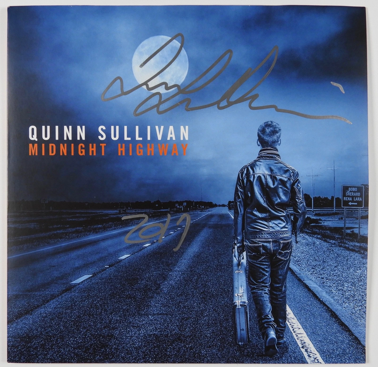 Quinn Sullivan Midnight Highway Signed Autograph JSA Album Vinyl Record
