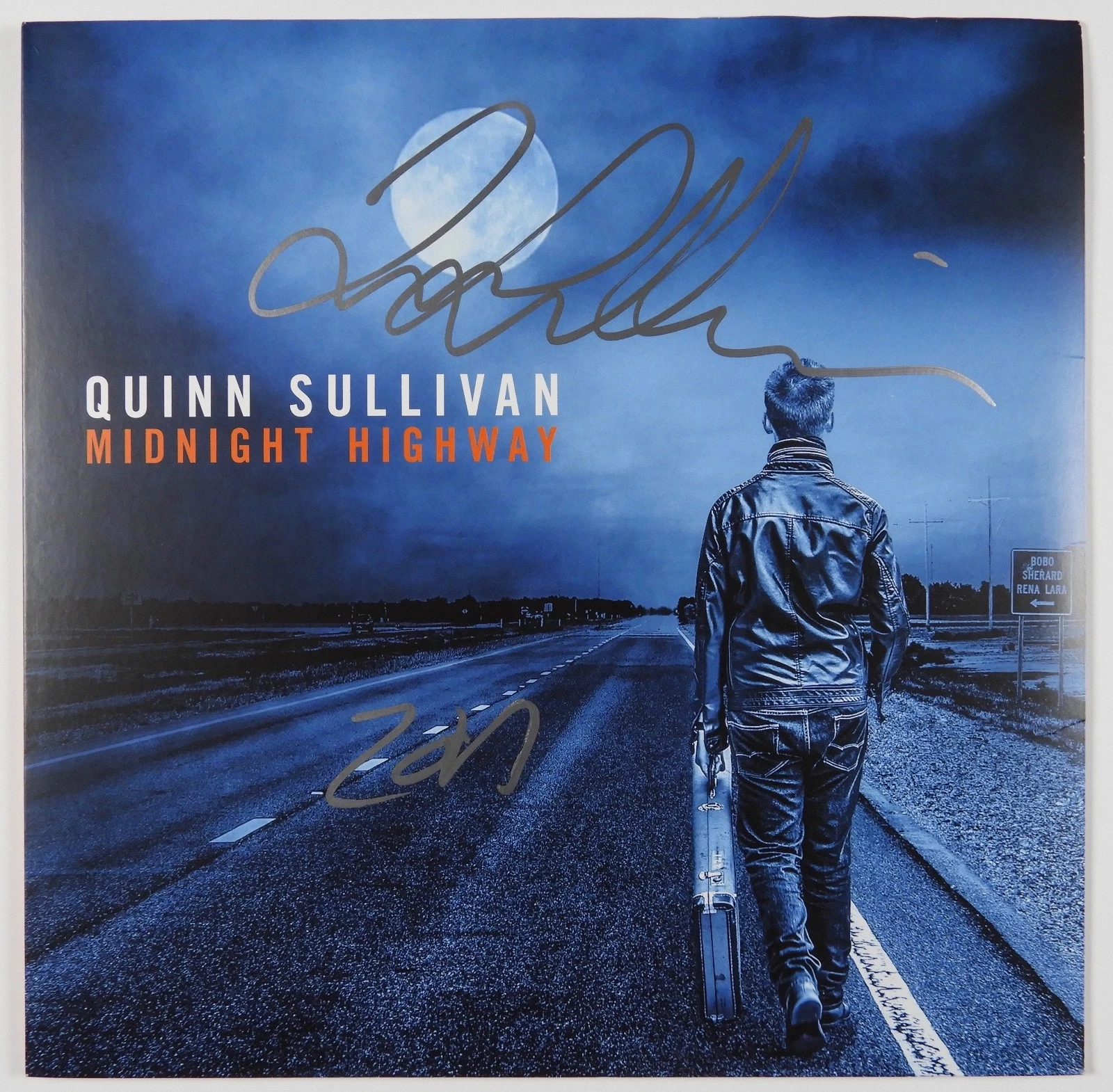 Quinn Sullivan Midnight Highway Signed Autograph JSA Album Vinyl Record
