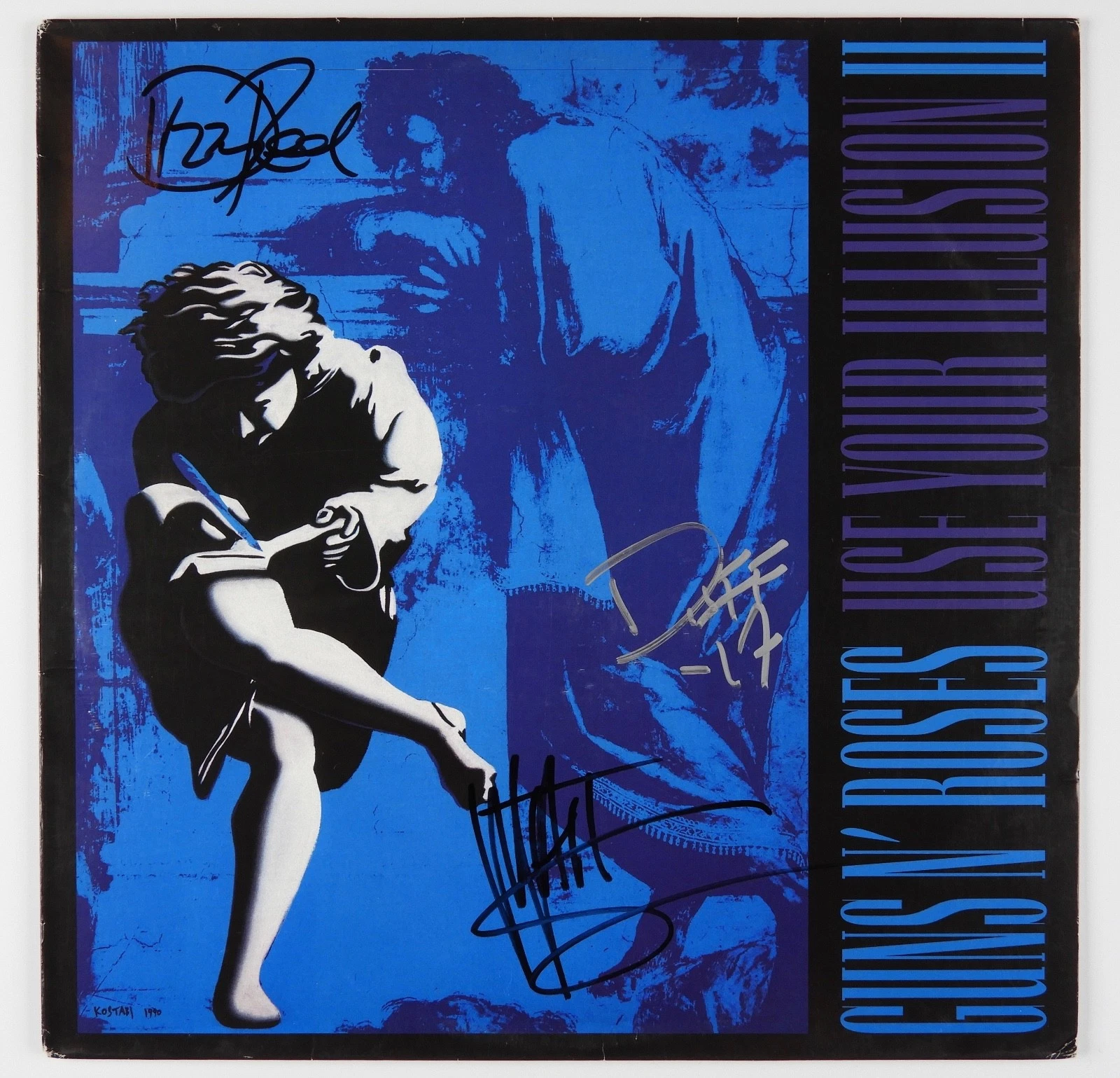 Guns N Roses Duff Dizzy Matt JSA Autograph Signed Album Appetite Record

