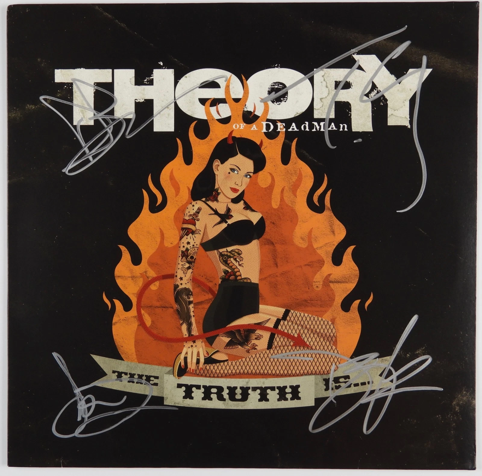 Theory Of A Dead Man Full Signed JSA Autograph Signed Album Record The True Is
