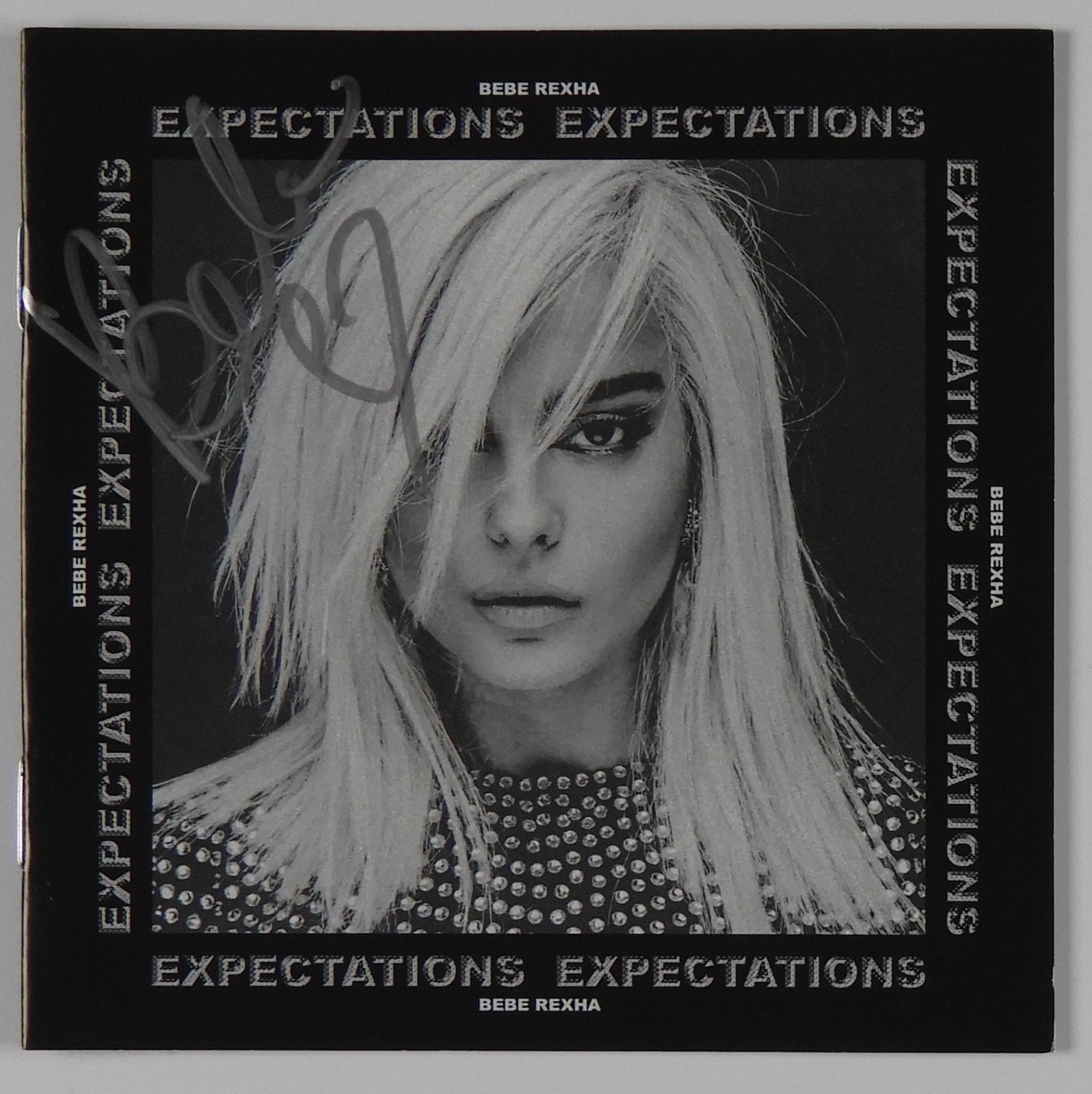 Bebe Rexha signed autograph Beckett COA CD Booklet Expectations
