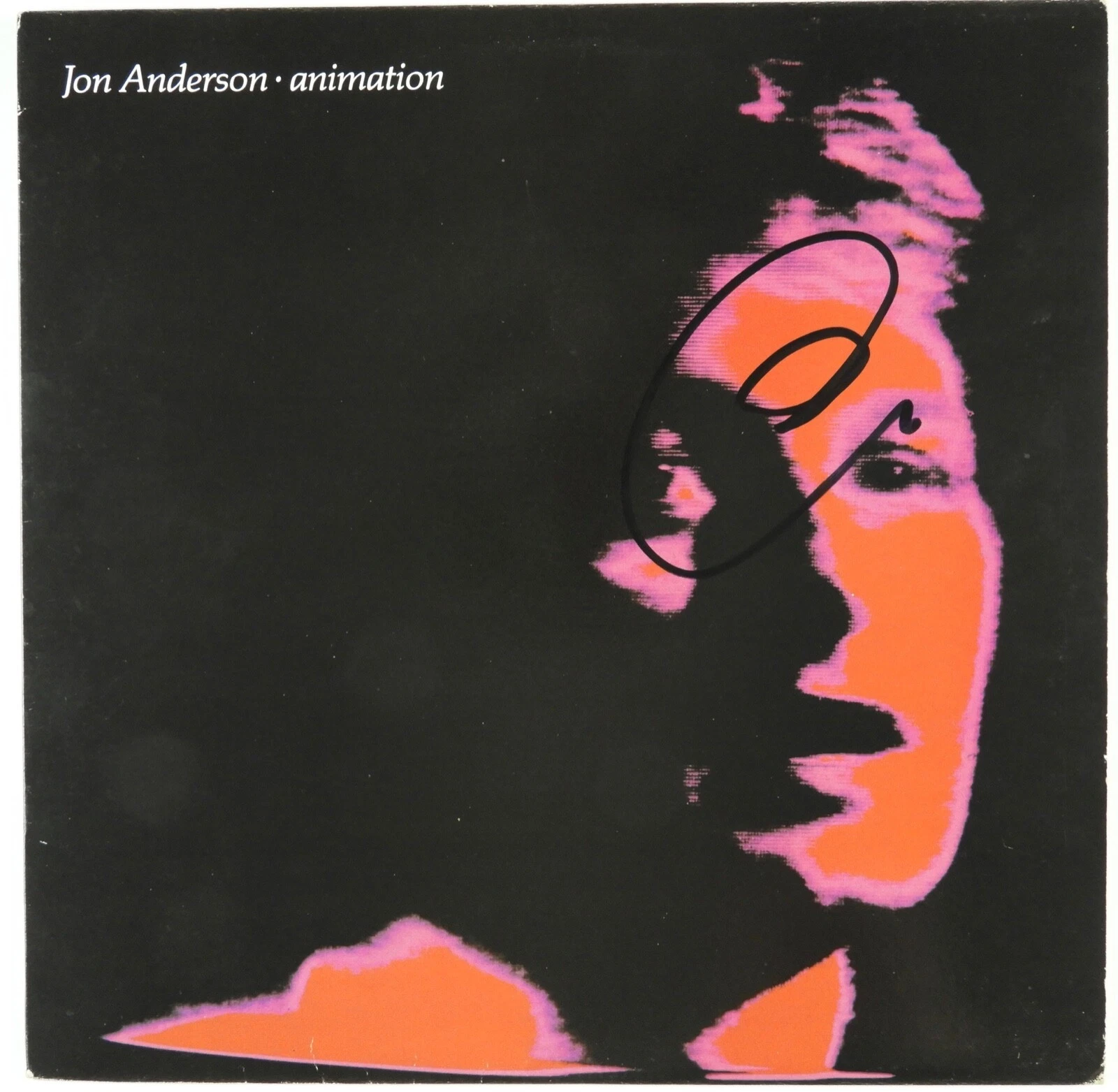 Jon Anderson YES JSA Signed Autograph Record Album Vinyl Animation

