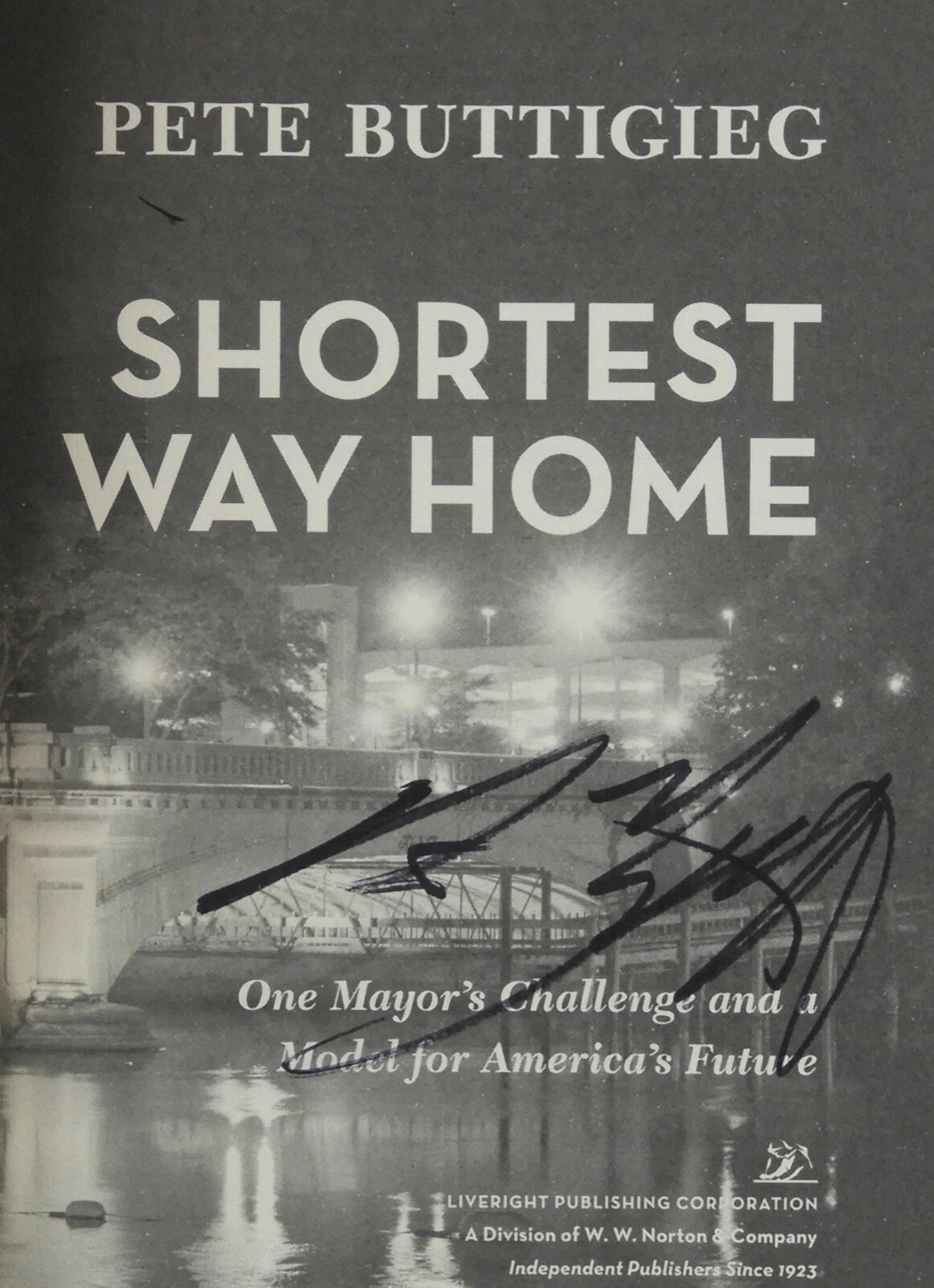 Mayor Pete Buttigieg Autographed Signed Book JSA COA Shortest Way Home
