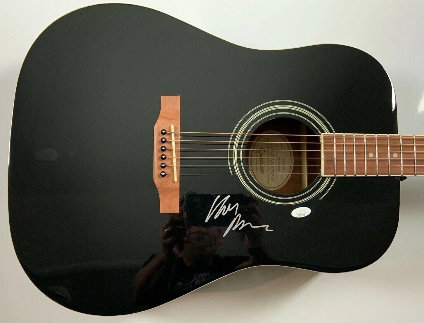Van Morrison JSA Autograph Signed Guitar Epiphone Acoustic
