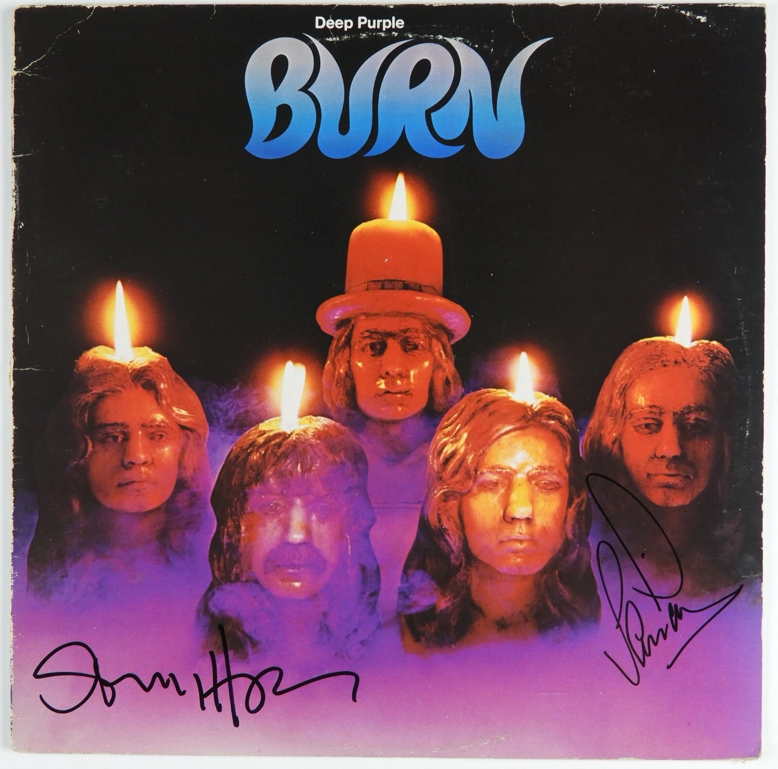 Deep Purple JSA Signed Autograph Album Vinyl Record Ian Paice Glenn Huges
