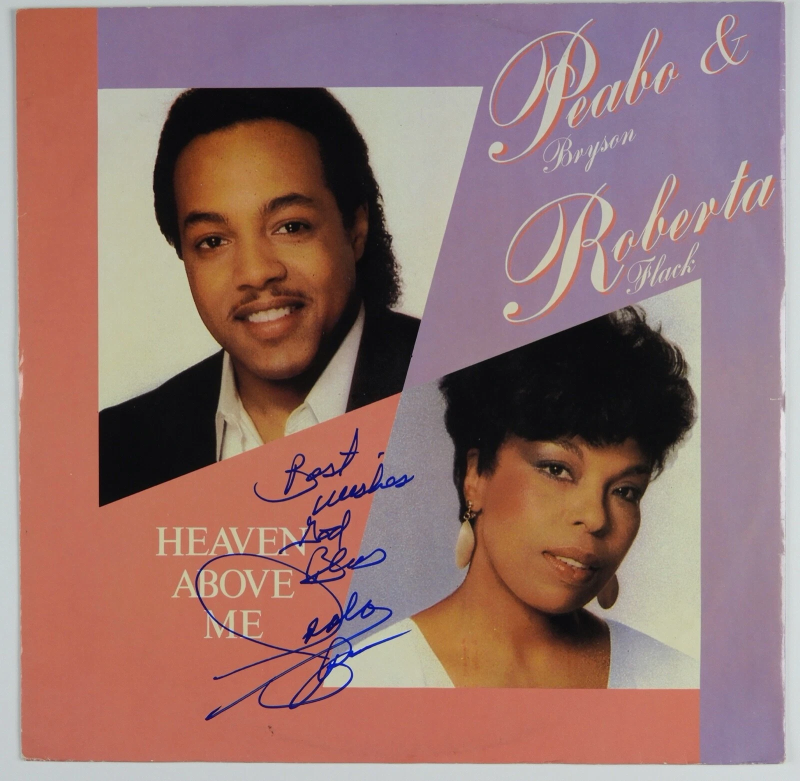 Peabo Bryson Roberto Flack JSA Signed Autograph Album Vinyl Record
