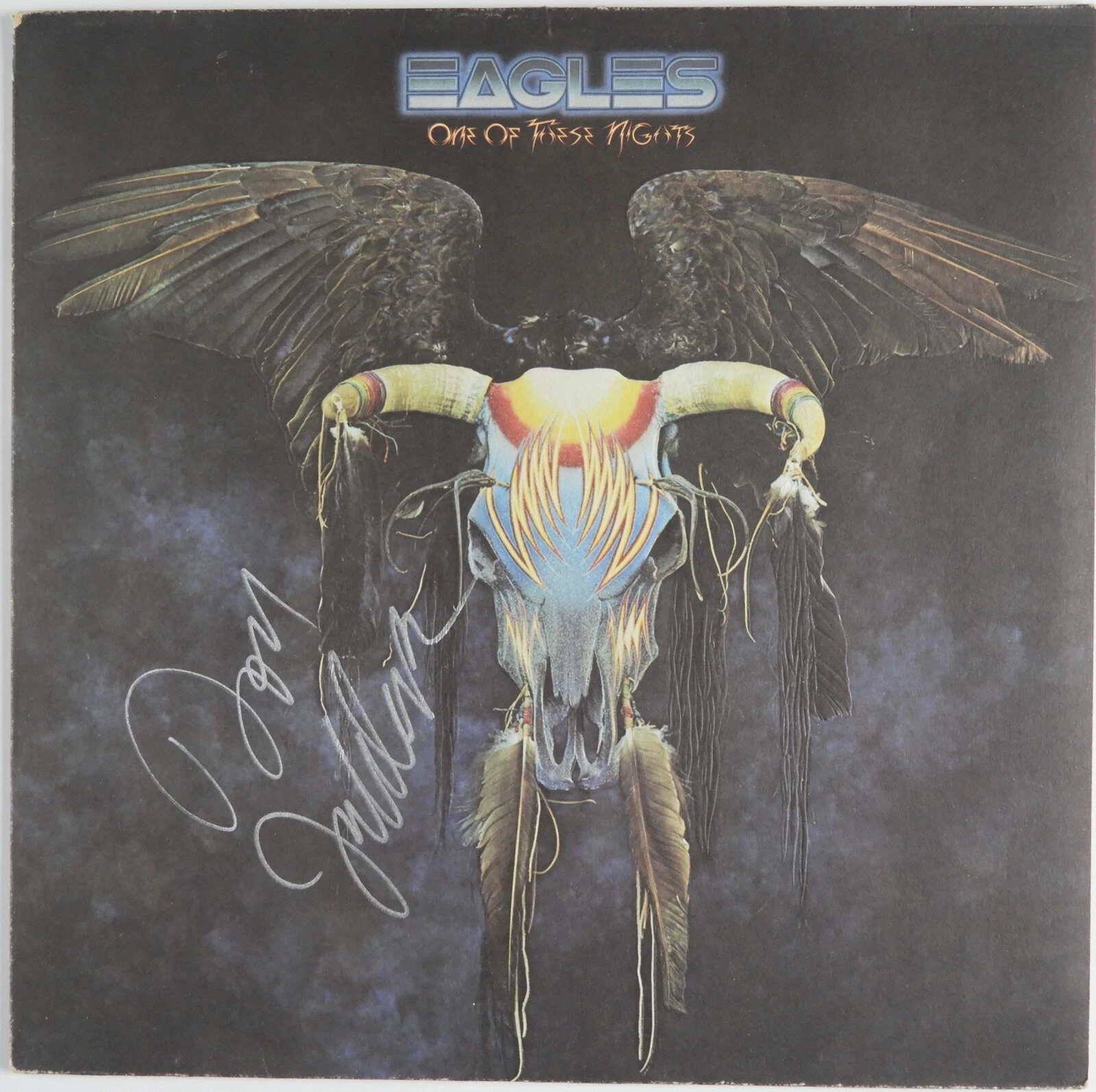 Don Felder Eagles JSA Signed Autograph Album Vinyl Record One Of These Nights

