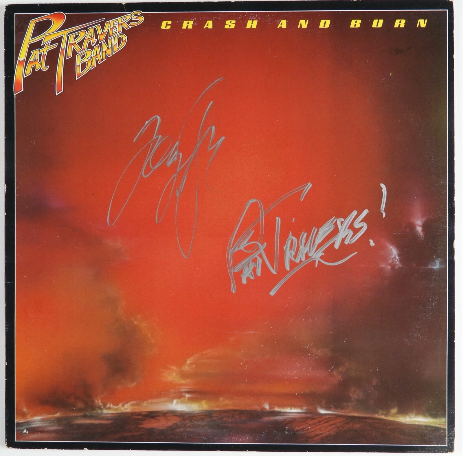 Pat Travers JSA Signed Autograph Album Vinyl Record Band Live Tommy Aldridge
