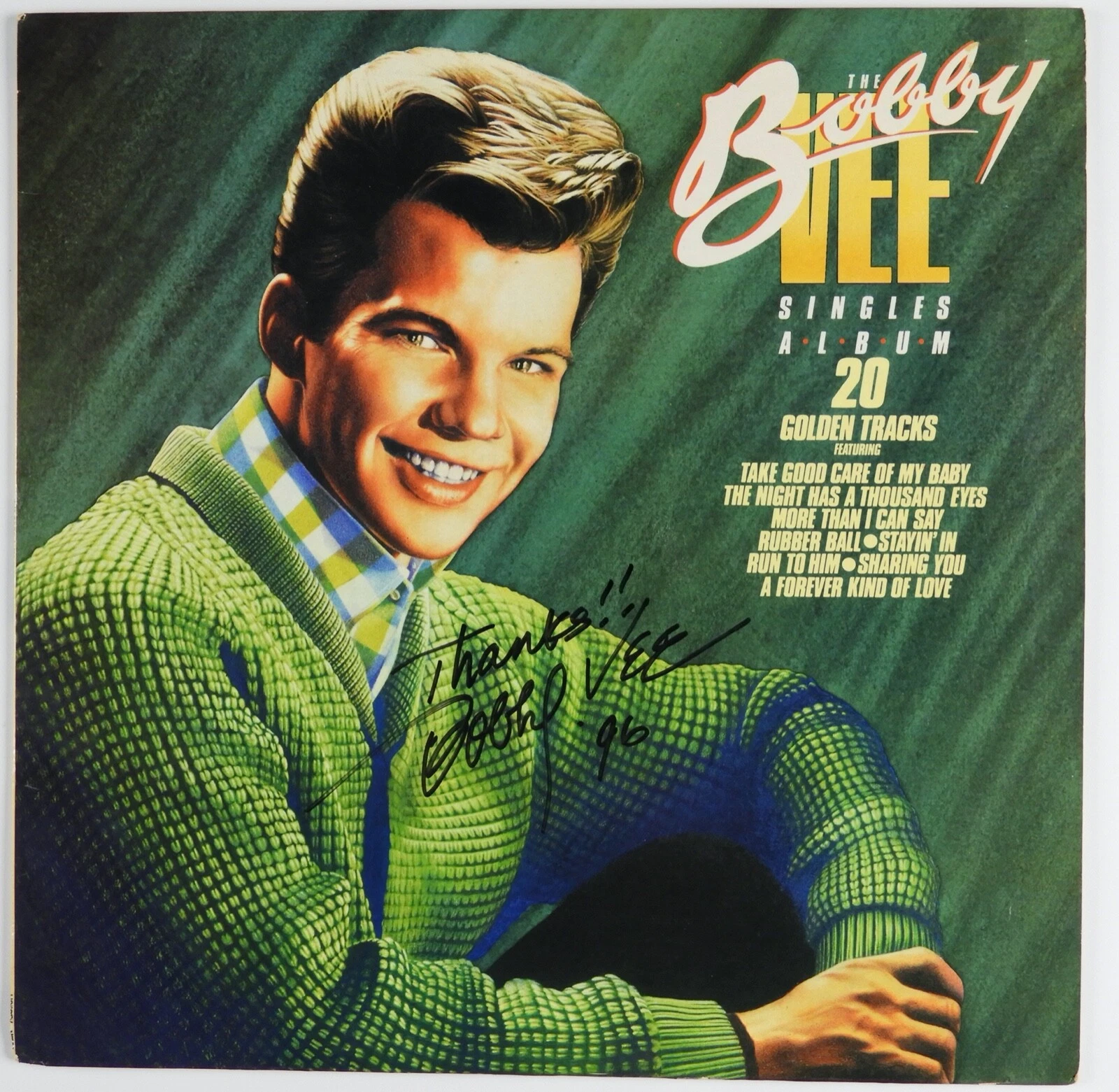 Bobby Vee JSA Signed Autograph Album Vinyl Record Singles Album
