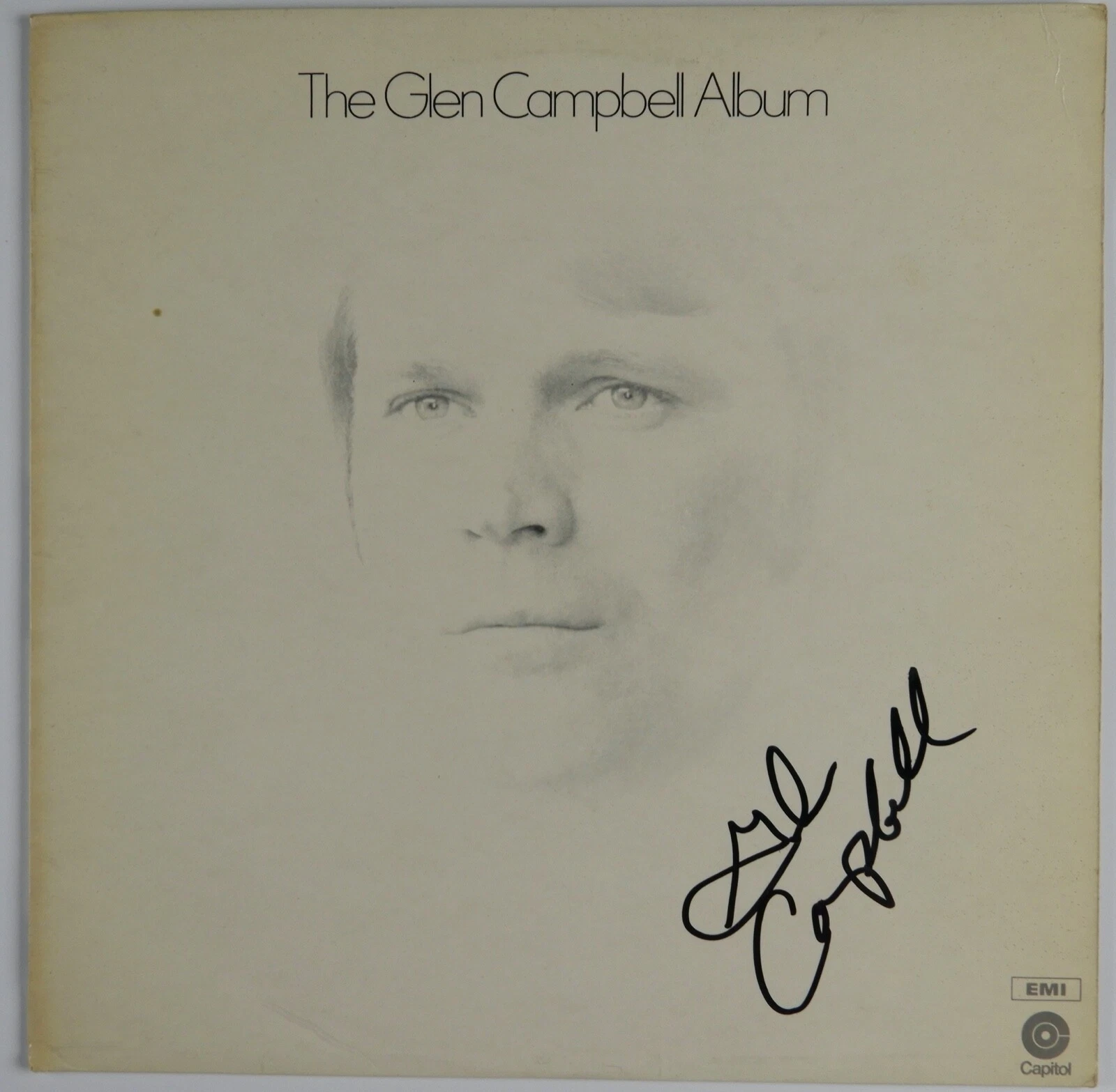 Glen Campbell JSA Signed Autograph Album Record Vinyl The Glen Campbell Album
