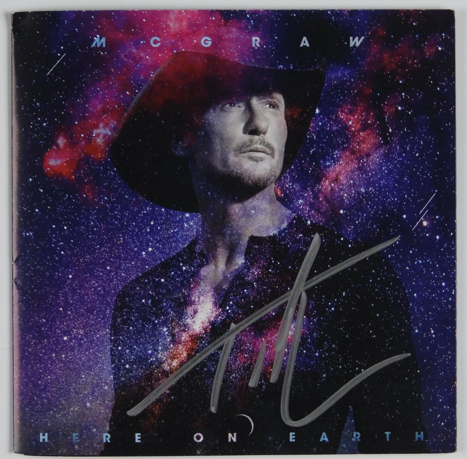 TIM MCGRAW JSA SIGNED AUTOGRAPH CD BOOKLET HERE ON EARTH COLLECTIBLE MEMORABILIA