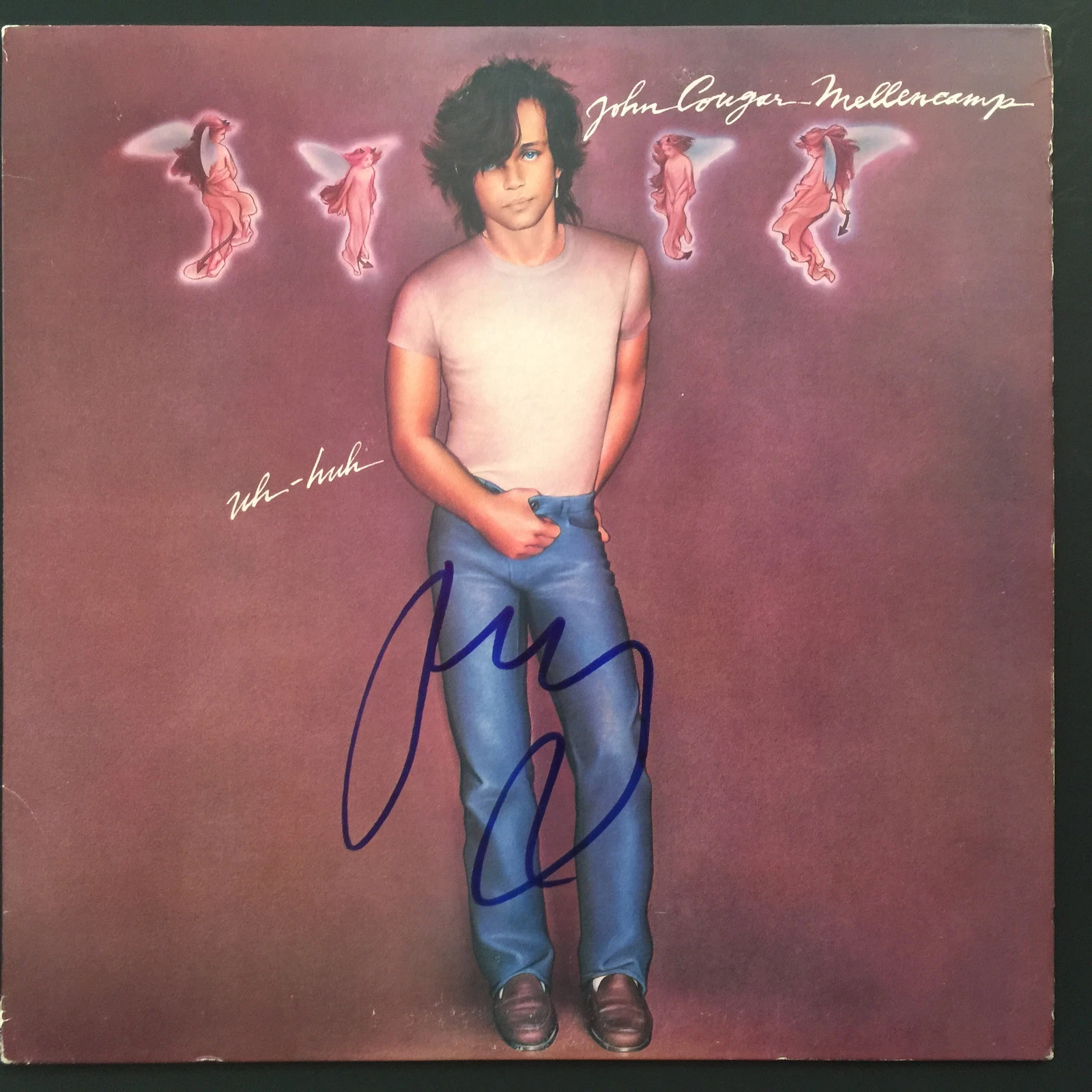 John Cougar Mellencamp Autograph Signed Album LP JSA COA Record Vinyl
