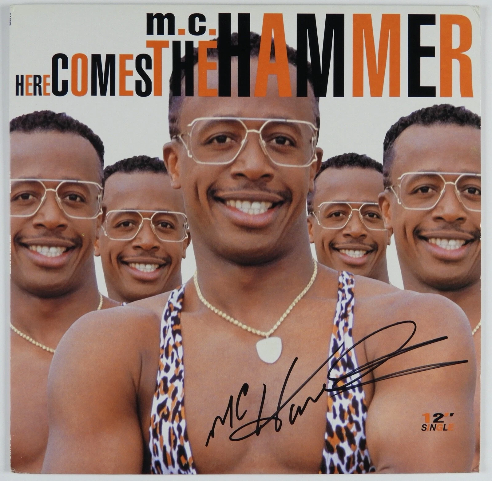 MC Hammer Signed Autograph Record JSA COA Here Comes The Hammer 12