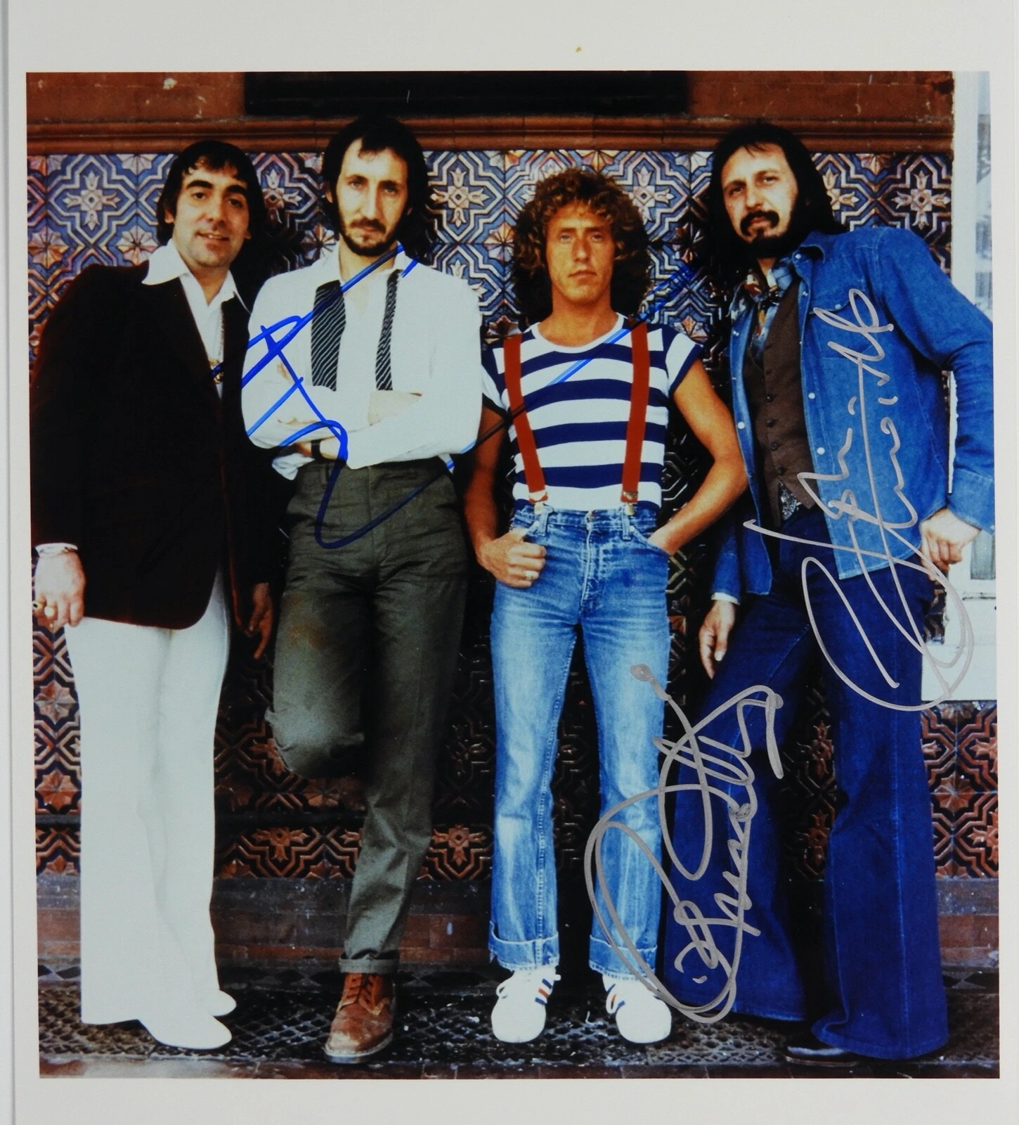 The Who Autograph REAL Signed 8 x 10 Roger Daltrey Pete Townshend John Entwistle
