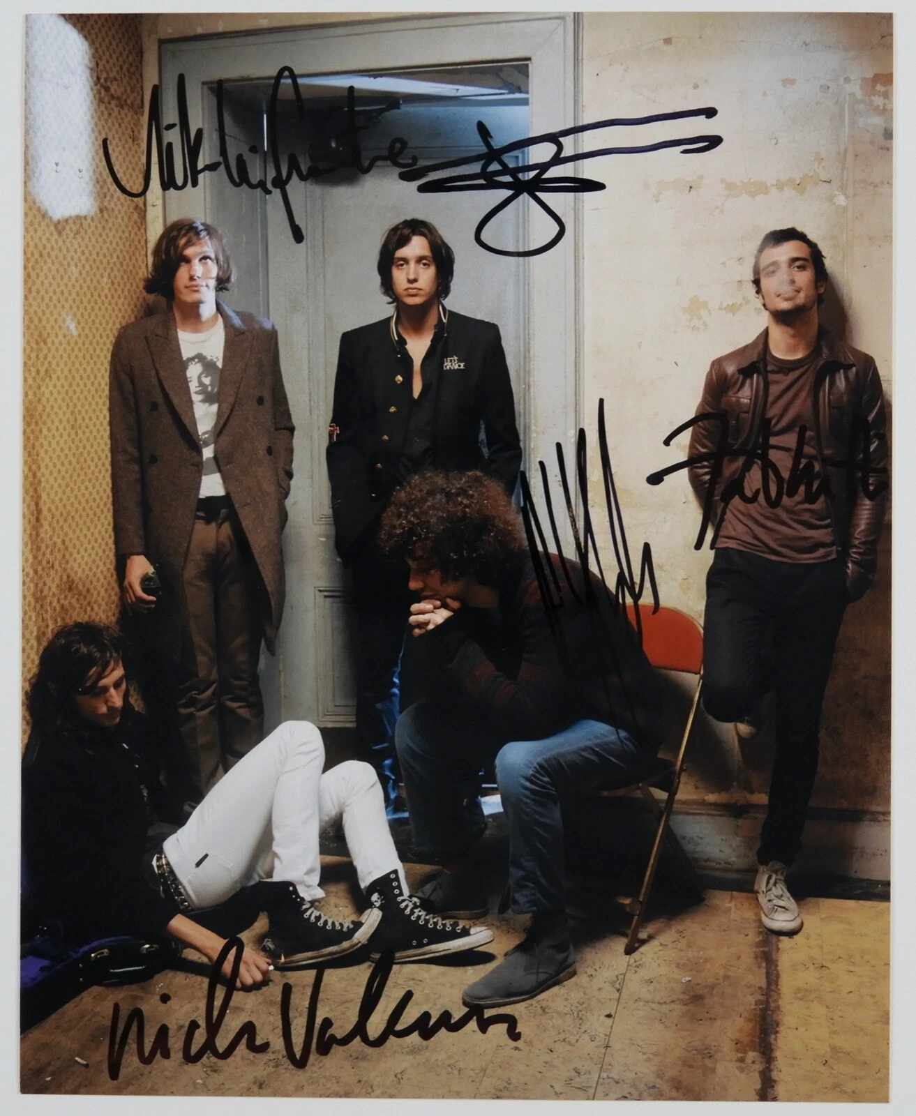 The Strokes Fully Signed JSA Autograph 8 x 10 photo Julian Casablancas Nick +
